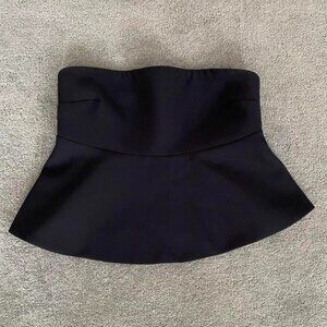 Nasty Gal Strapless Peplum Blouse